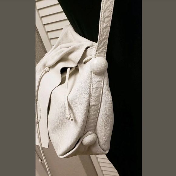 SOLD! {Carlos Falchi} Leather Crossbody Bag - Picture 3 of 8